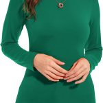YepClick Womens Long Sleeve Turtleneck T-Shirts Casual Lightweight Slim Fit Cozy Base Layer Top